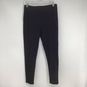 Kay Unger NY Slimming Stretch Leggings With Pockets Black Career Casual Size L